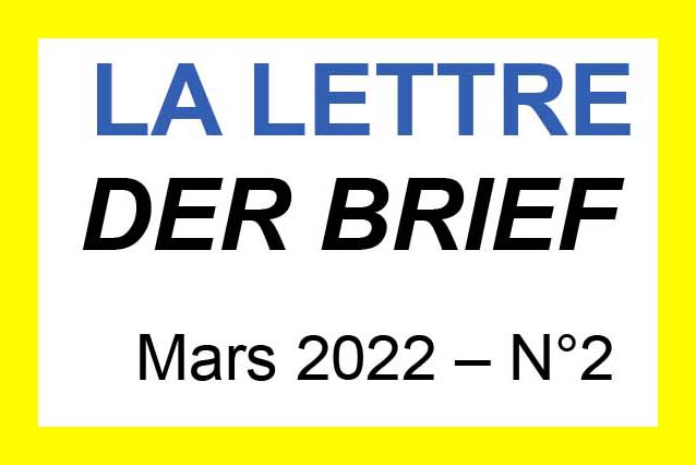 La Lettre N° 2 – Mars 2022
